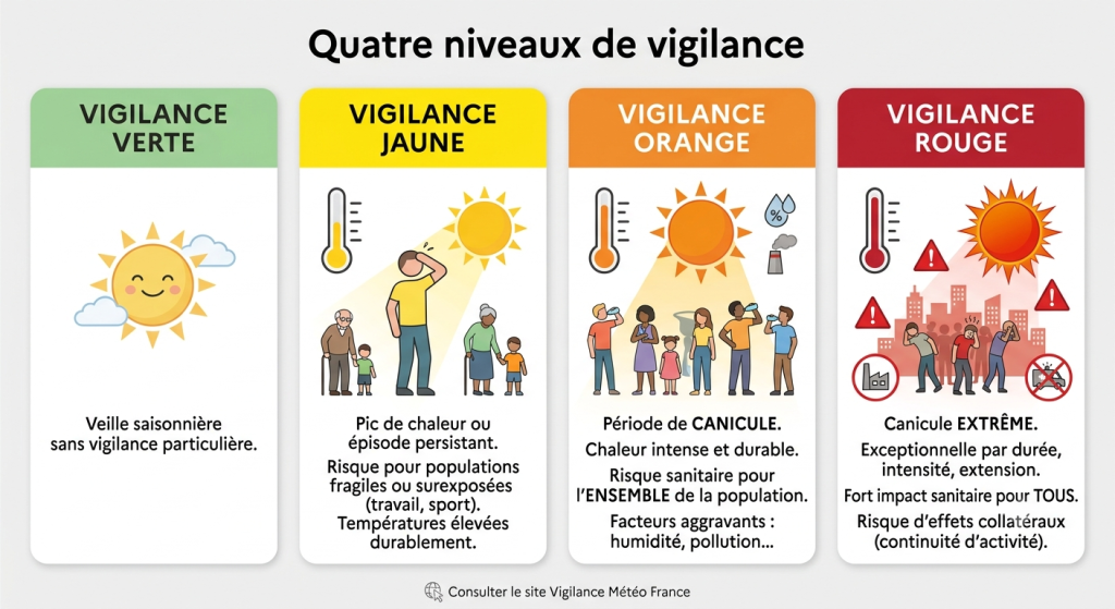 Météo Codes Couleurs vigilances CAPEB Normandie Ma Formation Batiment